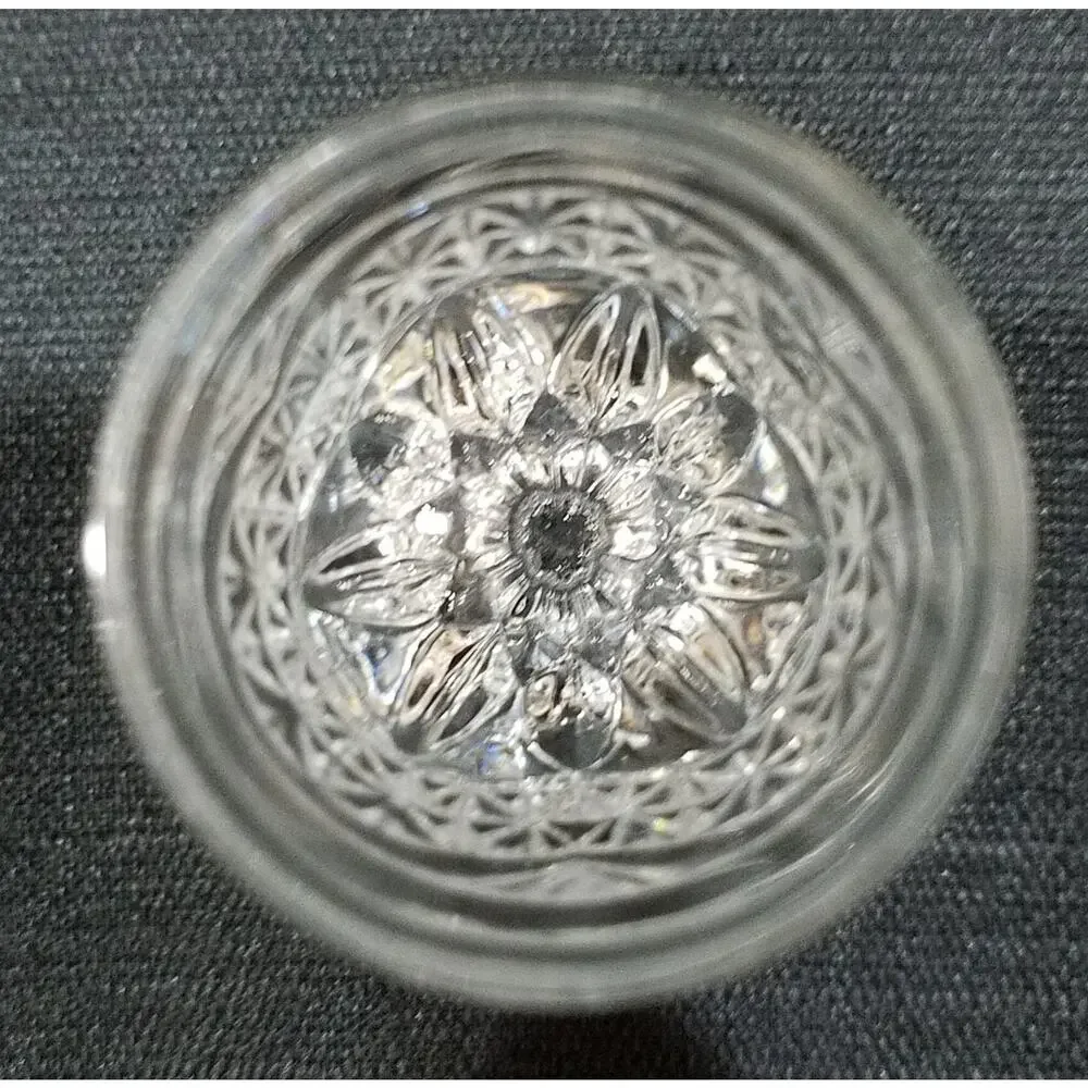 Single Cut Glass Cordial / Ring Holder